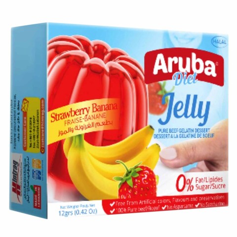 Aruba Diet Banana And Strawberry Jelly 12g