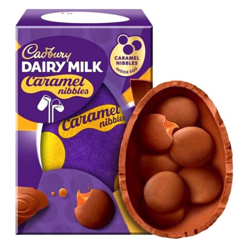 Cadbury Dairy Milk Caramel Nibbles Chocolate Easter Egg 96g
