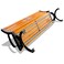 XIANGYU outdoor water proof wood plastic composite park bench with backrest