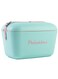 Polarbox 20L Portable Ice Box, For Outdoor Use, Drinks And Food, Pop Storage Box, Cyan/Baby Rose Cooler with Baby Rose Leather Strap