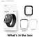 Elago Duo for Apple Watch Series 8/7 (41mm), Series 6/SE/5/4 (40mm) cover case - Black Metallic Dark Grey