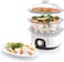 Black &amp; Decker 775W 10 Liter 3-Tier Food Steamer With Timer, White - Hs6000-B5, 2 Years Warranty
