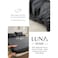 Luna Home-3 Pieces Fitted Bedsheet Set Single Size, Plain Black.