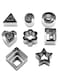 24-Piece Mini Cookie Cutter Set Silver