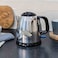 Russell Hobbs Victory Classic Compact Electric Kettle 24990GCC, 2200 W, 1 L, Silver and Black, Stainless Steel, Cordless