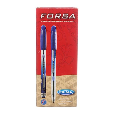 Prima Forsa Ball Pen Set - 10 Pens - Blue