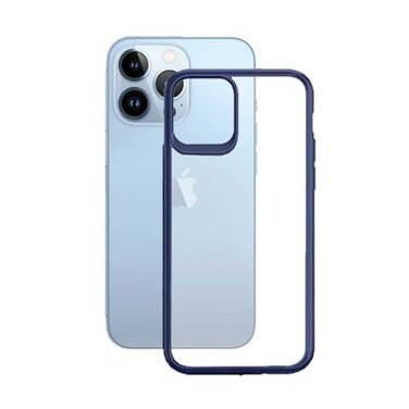 Q series Protective Hard Case Cover For Iphone 13 Pro Max Blue