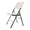 Folding Rattan Chair with Metal Frame - White