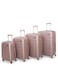 Senator Travel Bags Suitcase A207 4 Pcs Hard Casing Trolley Luggage Set Rose Gold