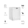 Siemens iQ500 12 Place Setting Freestanding Dishwasher White