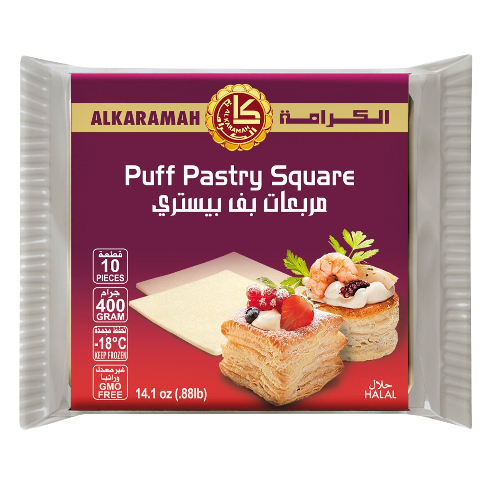 Buy Al Karamah Puff Square Pastry 400g Online | Carrefour KSA