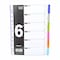 Kinary Paper Separators - 6 Numbered Separators - T006A-P