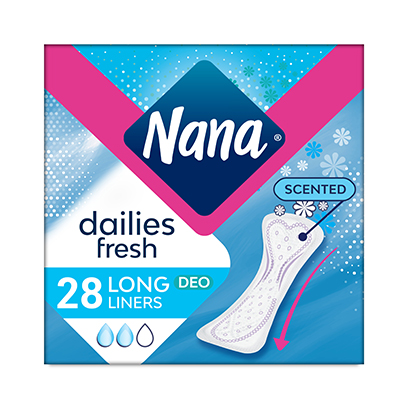Nana Dailies Fresh Long Deo Scented Pantyliners 28 Pieces
