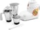 Nikai 750W Blender With 3 Jars, 1.5L Liquid Jar, 400ml Dry/Wet Jar, And 1L Dry Grinding Jar, Stainless Steel Blades And 3 Speed Settings, NB894, White (6 Months Warranty)