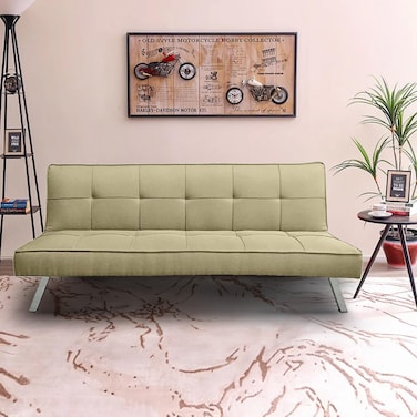 In House Sandi 2 In 1 Sofabed Velvet Upholstered - Dark Ivory