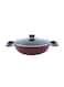 ROYALFORD Non-Stick Wokpan With Lid Red/Clear/Black 26centimeter