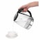 Clikon CK5138 Electric Glass Kettle Silver And Black 1.8L