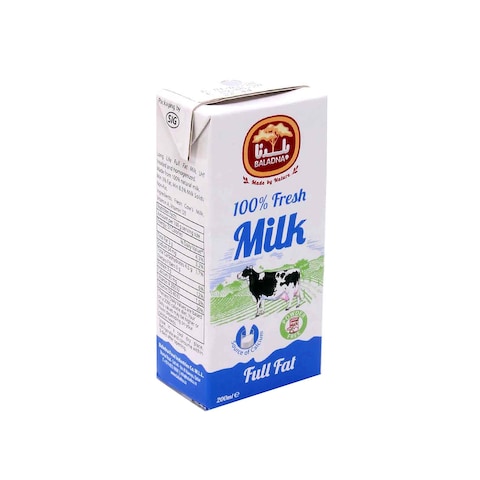 Baladna Long Life Milk Full Fat 200ml