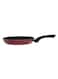 ROYALFORD Non-Stick Fry Pan With Lid Maroon/Black/Clear 26centimeter