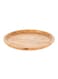 Wooden Round serving Plate Brown 2.5x20x20centimeter