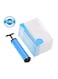 Generic 7-Piece Vacuum Storage Bag With Suction Pump Clear/Blue 70X100cm