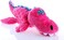 Godog Gators With Chew Guard Technology Durable Plush Squeaker Dog Toy, Pink, Large