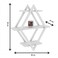 Rhombus Shelf Floating Wall Shelf For Living Room
