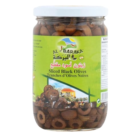 Al Baraka Sliced Black Olive 600g