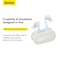 Baseus True Wireless Earphones Bluetooth V5.3 Mini In-ear Headset Dual Channel Low-Latency Sport Game And Smart Control 25Hours Playing Time with Charging Case White