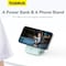 Baseus 5000 mAh Battery Pack For Magsafe 5000mAh Wireless Portable Charger PD 20W Fast Charging With Stand And USB C On The Side Magnetic Power Bank For iPhone 15 14 13 12 Pro Pro Max Plus Mint Blue