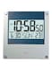 Casio - Digital Wall Clock Blue/Silver 236&times;221&times;25millimeter