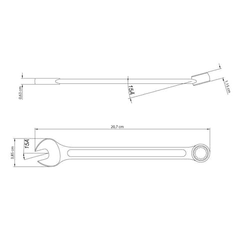 Tramontina Master Combination Wrench Silver 17mm