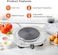 Geepas Stainless Steel Single Hot Plate, Indicator Light, GHP32023 1500W, Adjustable Temperature Control, Overheat Protection,2 Years Warranty, Silver