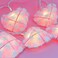 Heart-Shaped LED String Lights Light Pink 2M