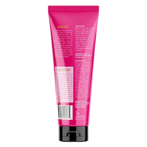 Mielle Organics Brazilian Curly Cocktail Curl Hair Cream 212g