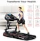 Sparnod Fitness STH-3600: 4 HP Peak DC Motor, 16 Km/H Treadmill, Advanced Console with 12 Pre-set Programs, Comprehensive Massager, Supports 110 Kg User Weight, Hydraulic Foldable, Inbuilt Speakers