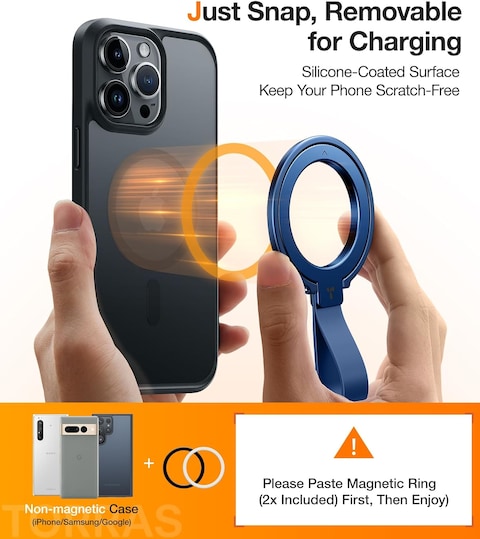 Torras Omniring (X003W140RZ) Magnetic Phone Grip Holder MagSafe Ring For All Phones Blue