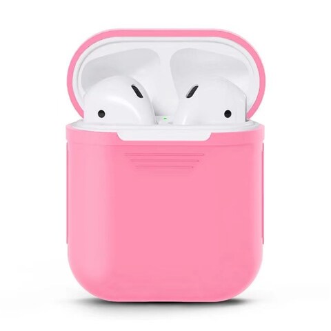 عام - AirPods حالة وقائية لينة سيليكون شحن غطاء الحقيبة كم - الوردي