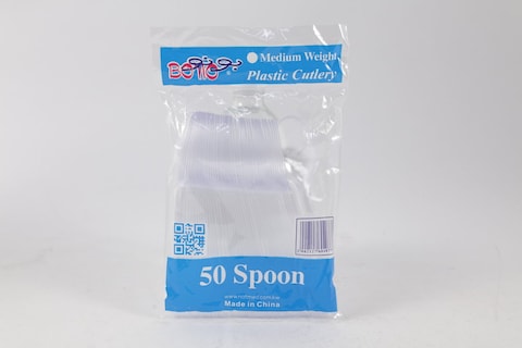 BONO FOOD SPOON CLEAR 50 PC