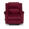 In House Velvet Rocking Recliner Chair - Burgundy - AB02