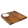 BILLI Wooden Serving Board with 1pc Ceramic Dip Bowl, Wooden Steak Plate Food Platter