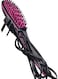 Generic Straightening Hair Comb Brush - Black/Pink