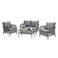 MyChoice Coffee Set Steel &amp; Wicker 4 Pieces