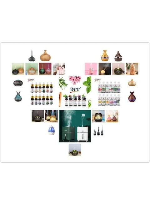 Wtrtr 5 Pieces 10ml Bottles Scented Essential Oils For Air Humidifier Revitalizer
