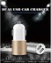 Jellico 2 Port USB Car Charger Qualcomm Quick 3.0 And 3A Fast Charging