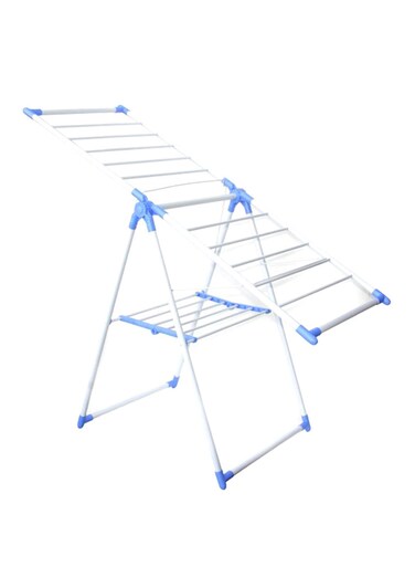 Buy Generic Foldable Indoor Cloth Drying Rack White/Blue ...
