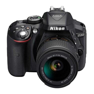Nikon D5300 Digital SLR Camera, With 18-55mm VR Lens Kit, 24.2 MP - Black