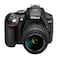 Nikon D5300 Digital SLR Camera, With 18-55mm VR Lens Kit, 24.2 MP - Black
