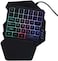 HXSJ Wired Keyboard And Mouse Combo 35 Keys Single-Hand Gaming Keyboard &amp; H300 RGB Gaming Mouse Set For PC Laptop (V100/H300)