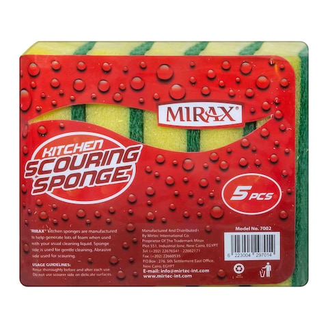 Mirax Kitchen Scouring Sponge - Pack of 5